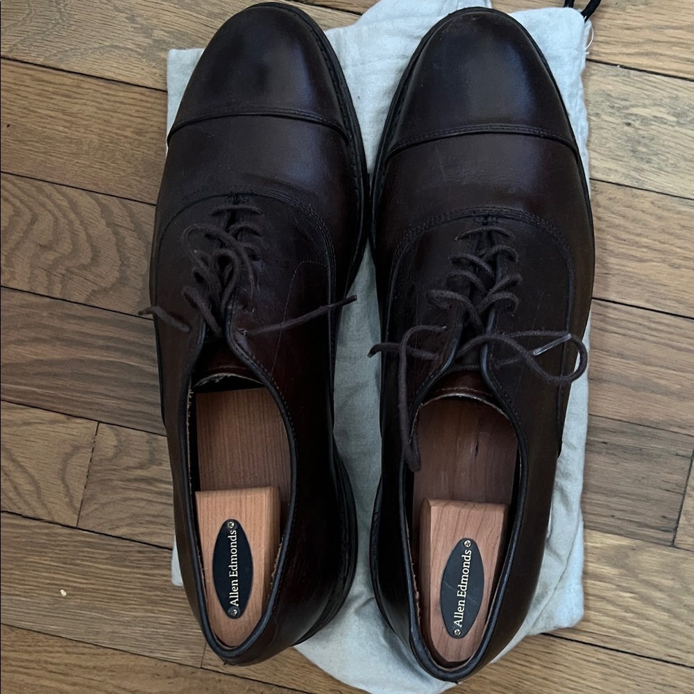 Allen Edmonds Park Avenue Cap-Toe Dress Shoes (wide)